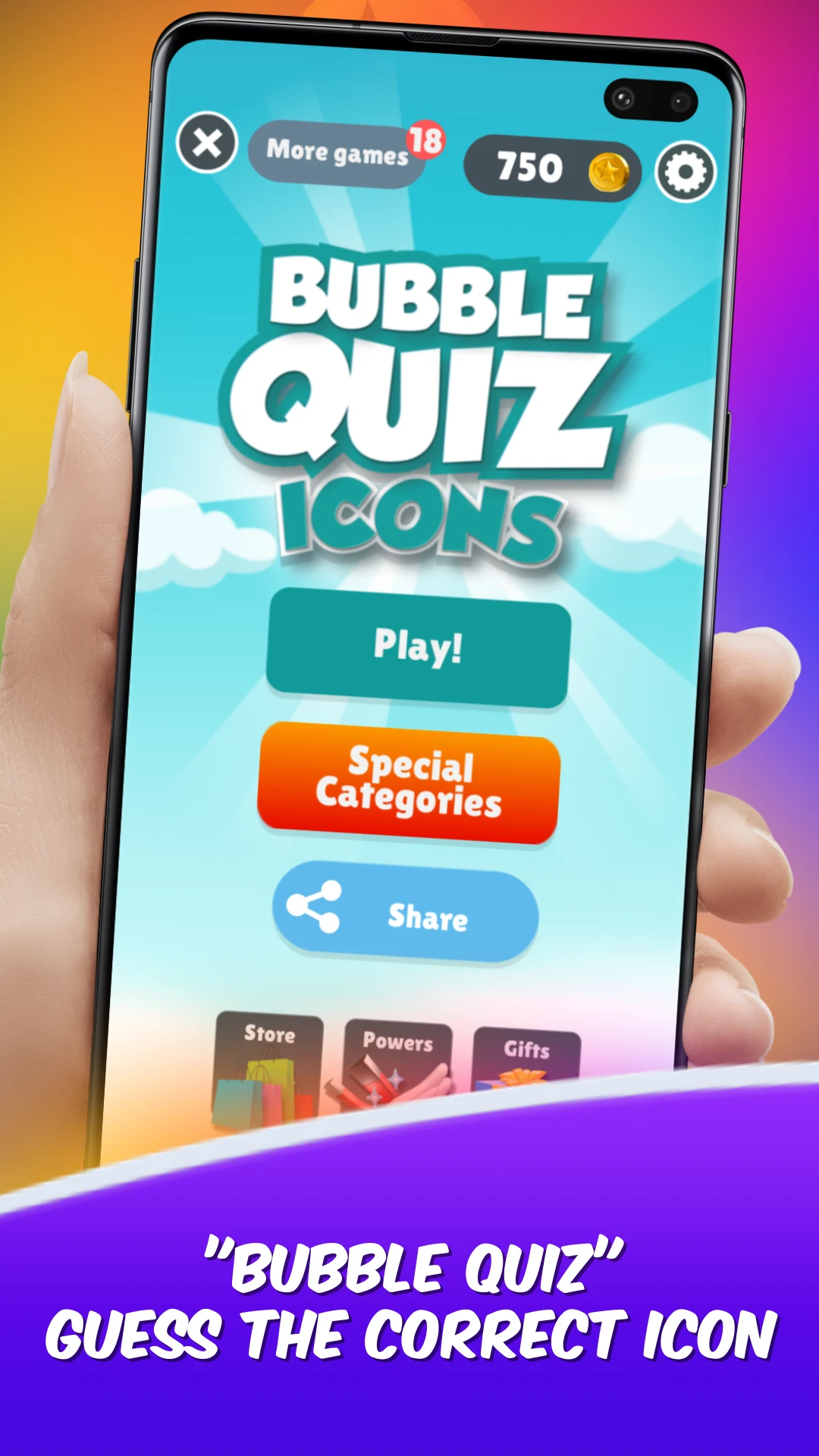 Bubble Quiz Icons screenshot