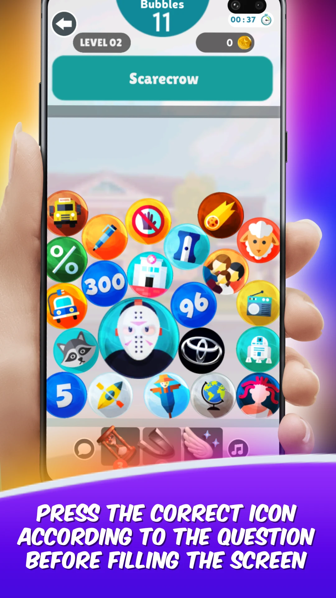 Bubble Quiz Icons screenshot